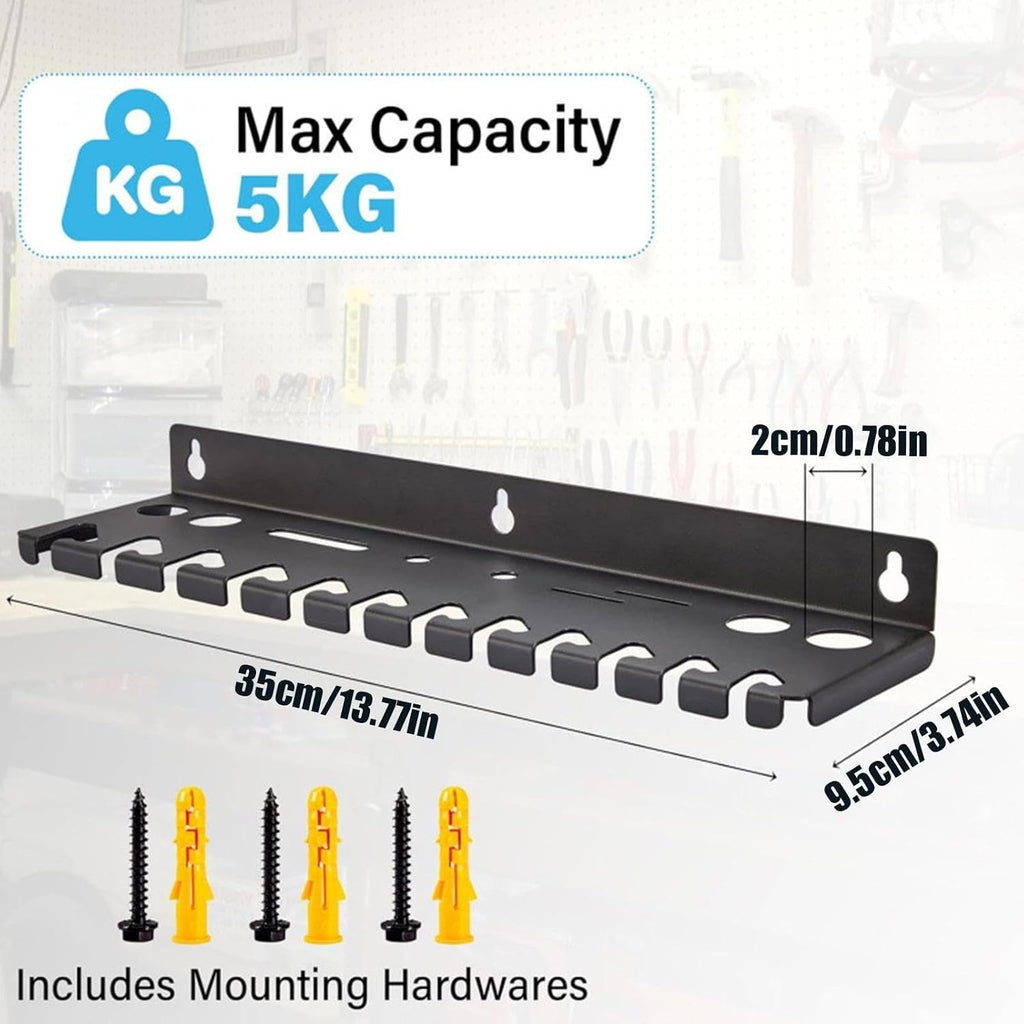  Générique Range-Clés,Robuste, Grande Capacité, Gain De Place | Organiseur D'angle à Suspendre Pour Outils,Pour Tournevis Hexagonaux Cliquet Cutter Ciseaux Maison Garage Atelier Espace Travail Coin