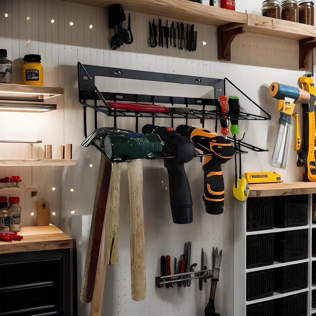  Générique Range-outils Mural - Supports Métalliques Robustes Et Rangement | Range-perceuses,pour Atelier, Garage, Maison, Rangement, Cabane
