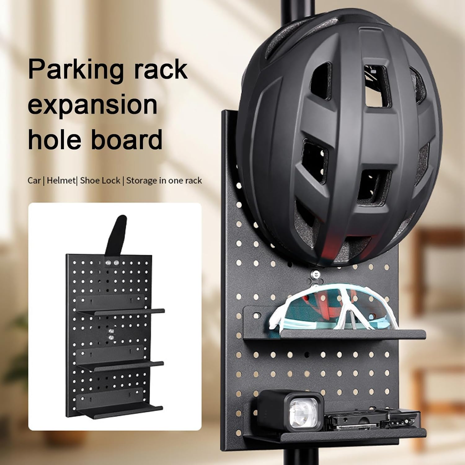  Support D'affichage Pour Panneau Perforé | Organisation D'extension D'outils En Alliage D'aluminium, Support De Casque De Moto | Pour Mur, Garage, Artisanat, Bureau, Atelier