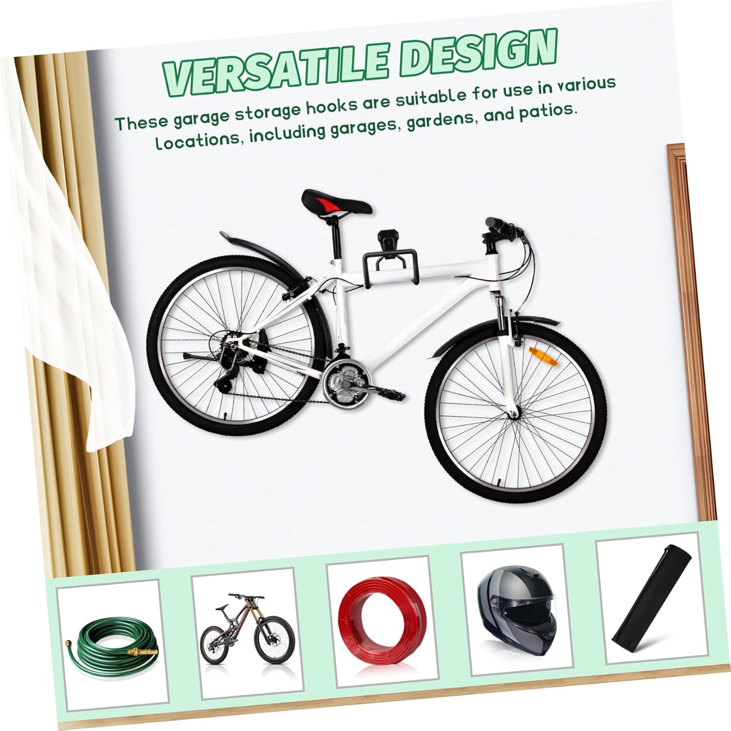  BESTonZON Support Mural De Rangement Pour Tuyaux Arrosage Et Outils Utilitaires Pour Garage Et Jardin Organisation Et Économisante