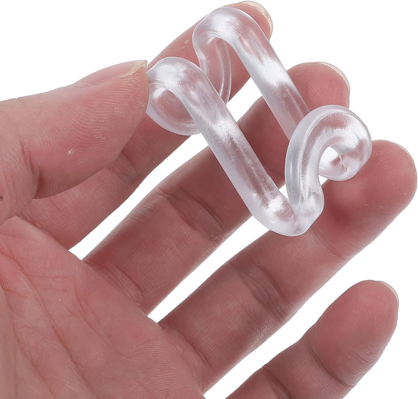  ULTECHNOVO Lot De 30 Crochets De Connexion Transparents Pour Cintres, Gain De Place Pour Placard, Connecteurs Empilables En Plastique, Solution D’organisation Suspendue Peu Encombrante