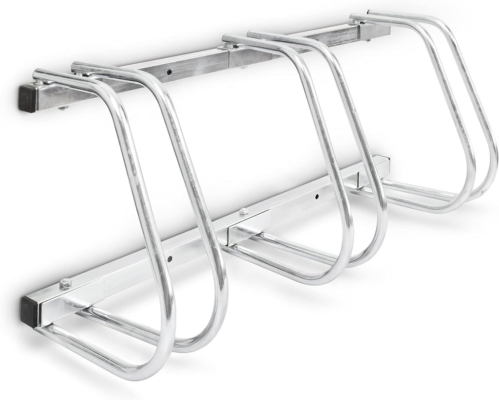  Relaxdays Râtelier Pour 3 Vélos Argent