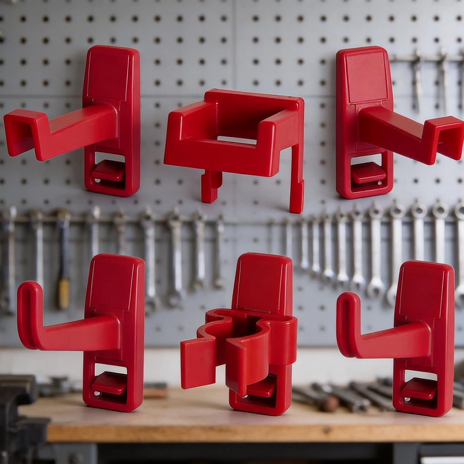  Crochets Solides Pour Organisation D'outils, Fixation Murale De Garage, Accessoires