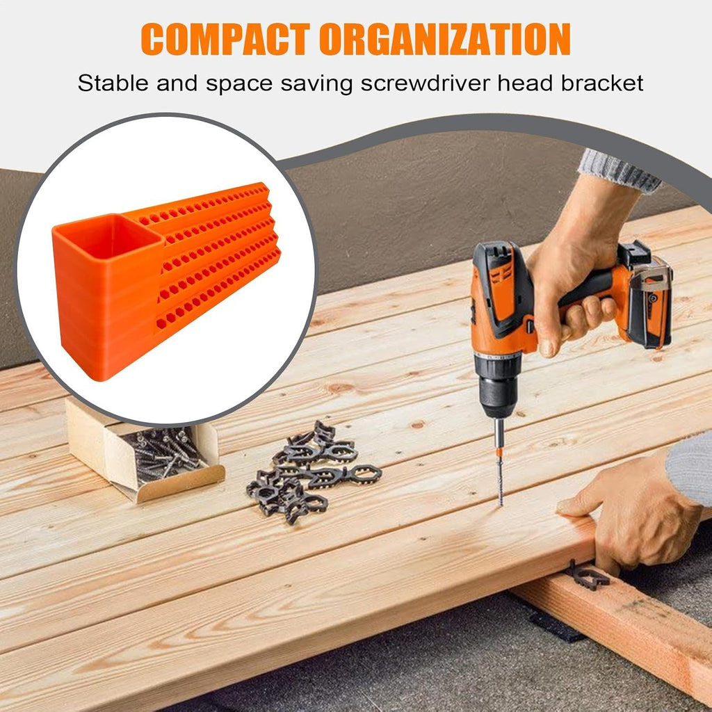GENERIC Étagère De Rangement Pour Tournevis - Organiseur D' De Tournevis Pour Cave, Jardin, Menuiserie, Garage, Mécanicien, Atelier, Maison, Construction