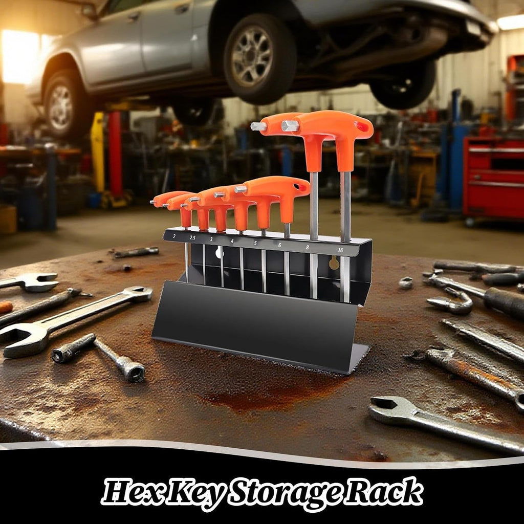 GENERIC Porte-clé | Support Mural En Acier Inoxydable Pour Clés Verticales, Porte-outils Hexagonaux Pour économiser De L'espace Pour Garage, Atelier, Dortoir, Maison, Salon