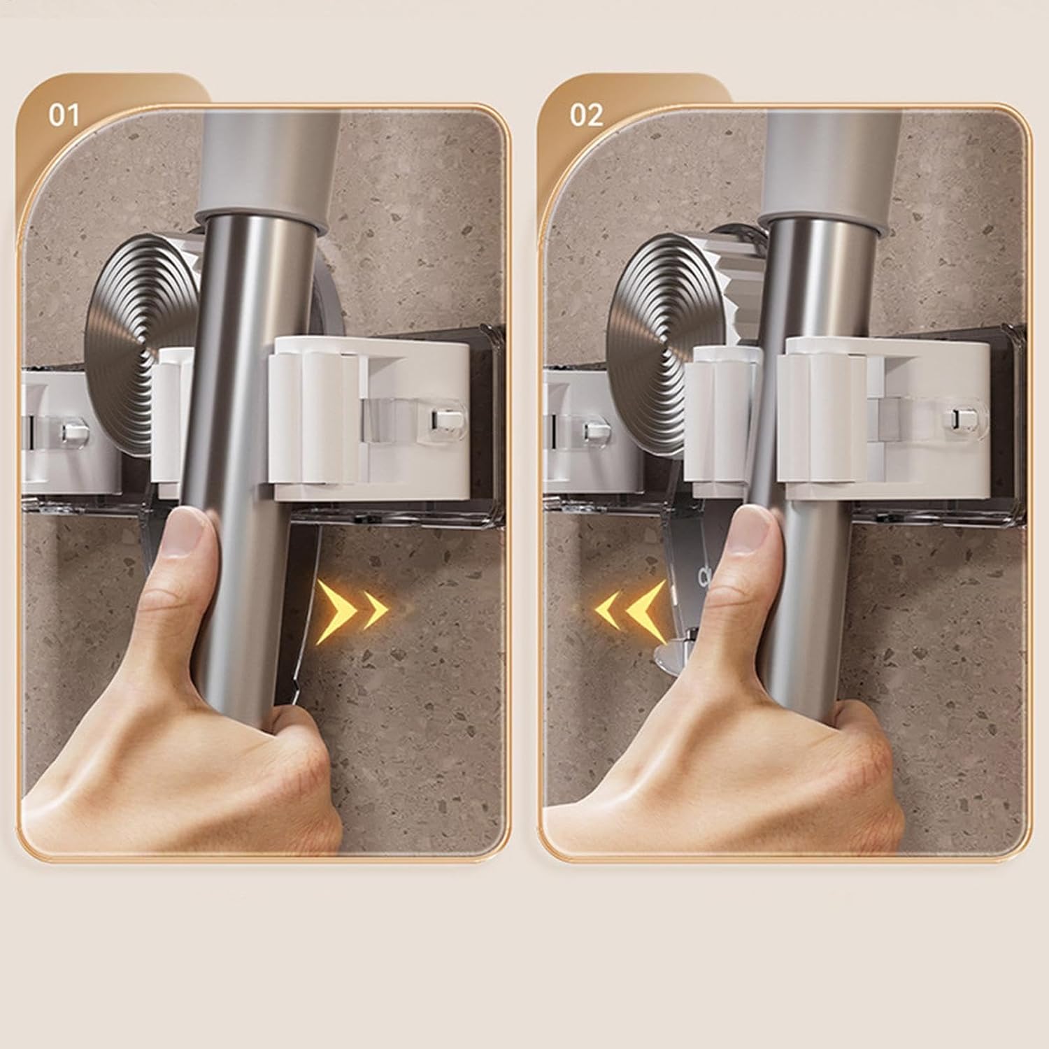  Support De Rangement Mural Pour Balais, Serpillère Et Balai, Organisateur D'outils Pour Un Rangement Efficace Et Un Accès Facile Aux Fournitures De Nettoyage Dans Votre Garage Ou Cuisine, 19 X