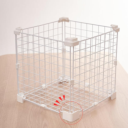  Connecteurs De Grille De Cage,Multifonction Fixation Serrée - Connecteurs De Rangement Pour Cubes En Fil | Pour Salon Maison Dortoir Appartement Chambre Boîte À Caisse Pour Animaux