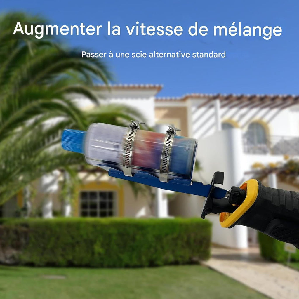  Secoueur De Peinture Spray - Avec Courroies Double Fixées Acier Inoxydable Fournitures De Jardin,Accessoire Secoueur Pots Peinture | Pour Cocktails Sauces Intérieur Garage Maison Appartement