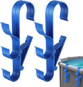 GENERIC Crochets De Piscine | Support De Rangement Réglable à 3 Crochets – Crochets De Poteau De Piscine, Pour Râteaux à Feuilles, épuisettes, Brosses, écumoire, Tuyau D'aspiration, Outil De Nettoyage
