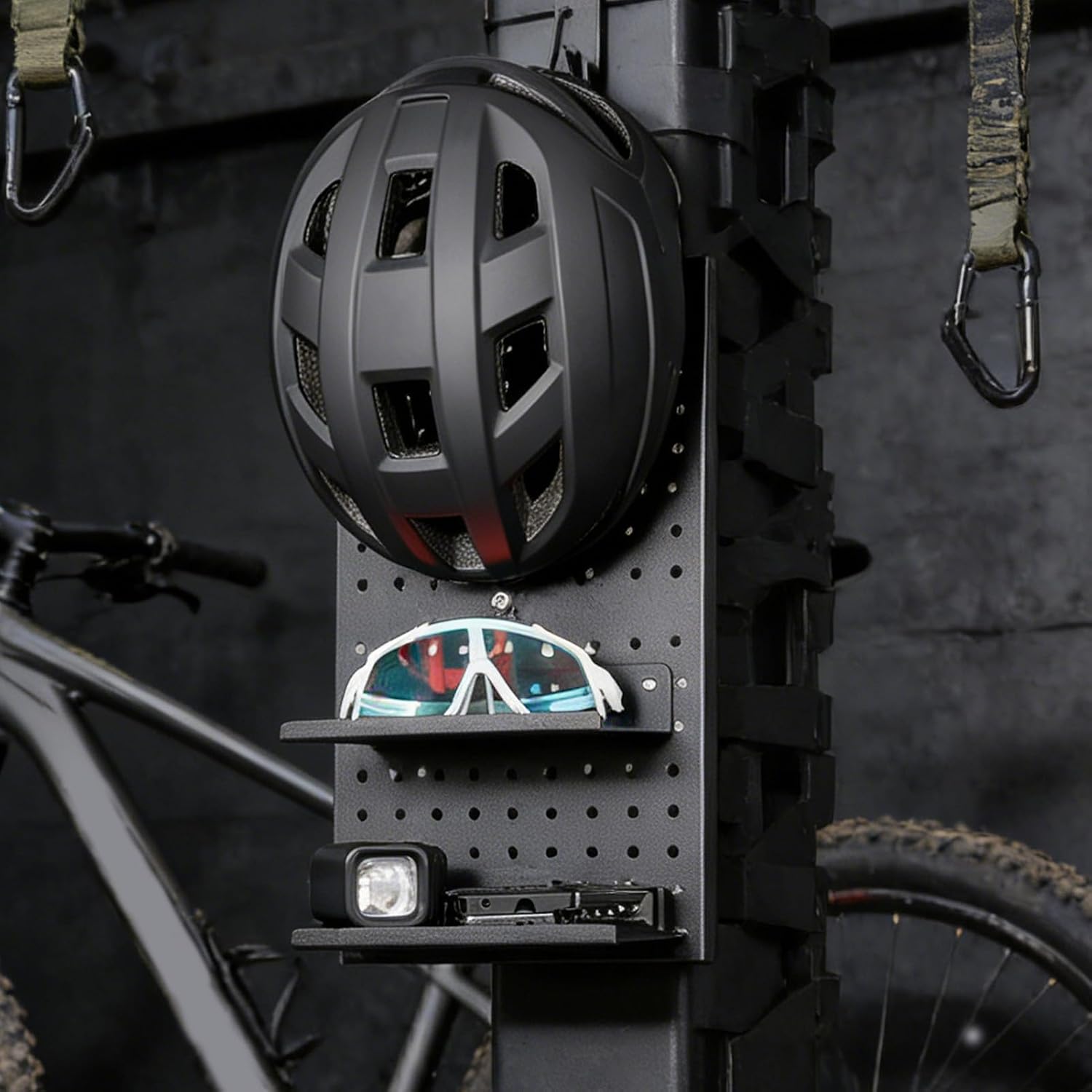  Support D'affichage Pour Panneau Perforé | Organisation D'extension D'outils En Alliage D'aluminium, Support De Casque De Moto | Pour Mur, Garage, Artisanat, Bureau, Atelier
