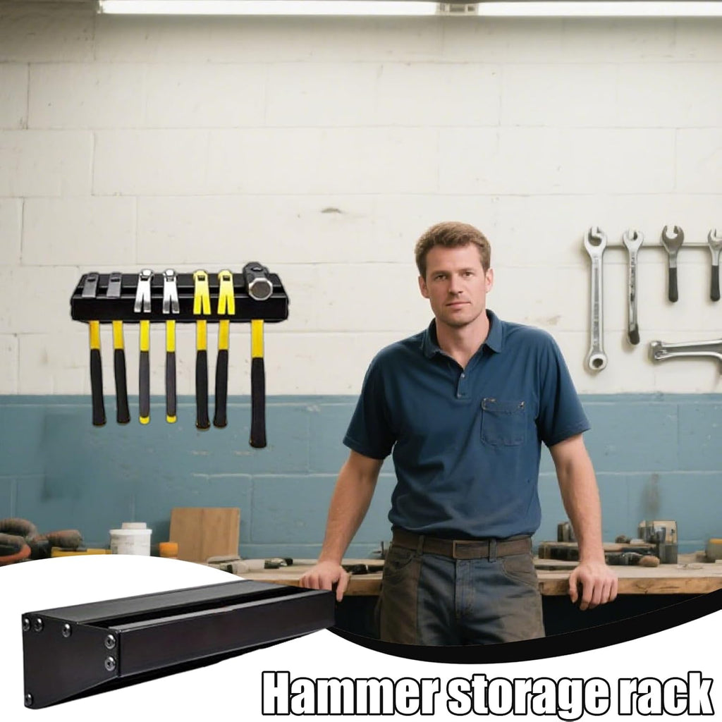  Organisateur D'Outils De Garage Pour Fixation Murale | Rangeur Organisateur Garage En Acier - Support De Stockage Pour Marteau à Usage Intensif Conçu Pour Les Pinces, Les Clés, L'atelier, La Maison Et