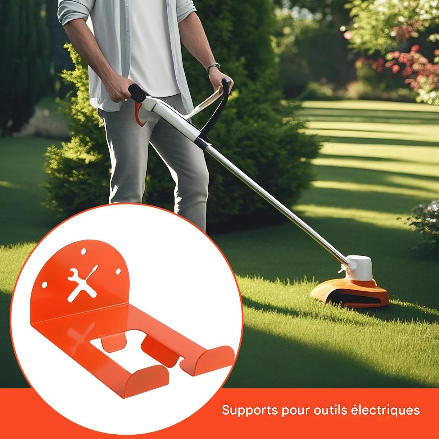  Organisateur D'Outils De Jardin,Rangement Gain De Place - Organisateur De Stockage Pour Outils Sans Fil | Pour Atelier Cave Hommes Père Enthousiastes De Jardinage