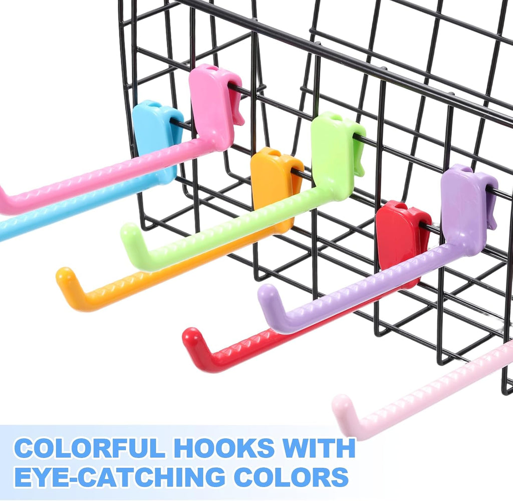  Sourcing Map Lot De 10 Crochets Muraux En Plastique Pour Panneau Mural De 12 Cm, Crochets D'étagère Pour Garage, Magasin, Entrepôt, Magasin, Maison, Blanc