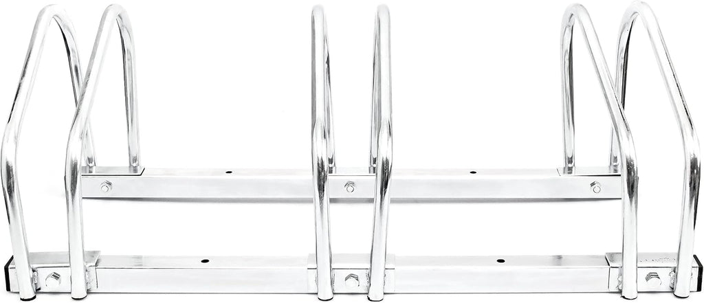 Relaxdays Râtelier Pour 3 Vélos Argent