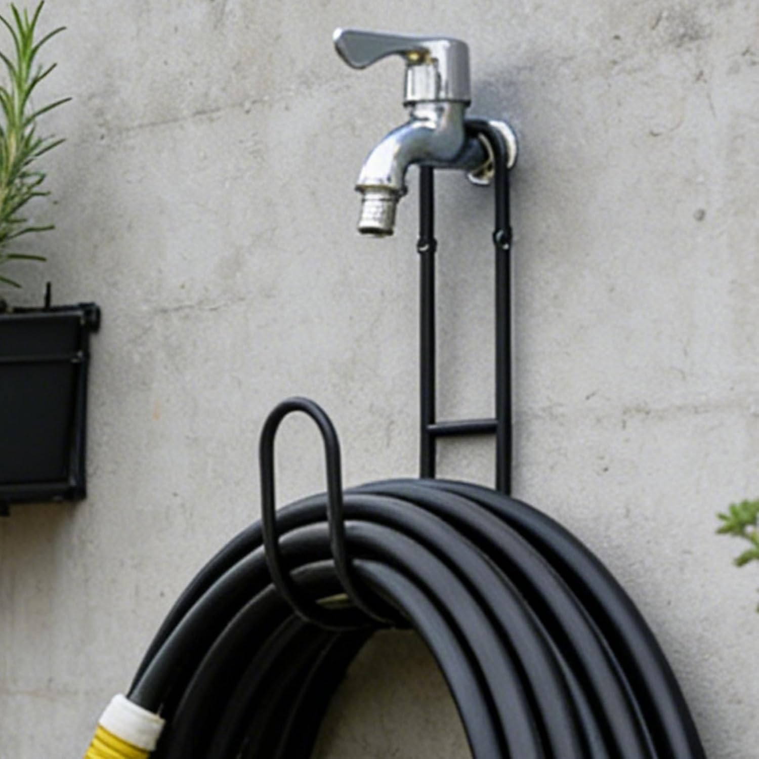  Supports De Tuyau D'eau Pour L'extérieur, En Métal Robuste, Fixation Murale, Support De Tuyau D'arrosage Extérieur | Pour Cordon, Rallonge, Cour, Clôture, Maison