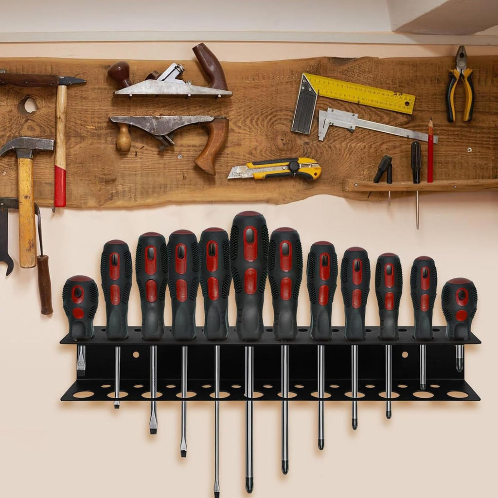  Supports à Outils Pour Murs De Garage, Organiseur De Tournevis - Porte-tournevis Robuste,Organisateur De Rangement, Support De Tournevis, Support De Pinces à Outils, Porte-outils Pour