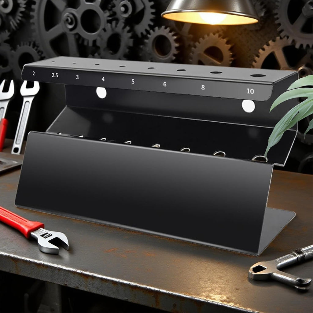 GENERIC Porte-clé | Support Mural En Acier Inoxydable Pour Clés Verticales, Porte-outils Hexagonaux Pour économiser De L'espace Pour Garage, Atelier, Dortoir, Maison, Salon