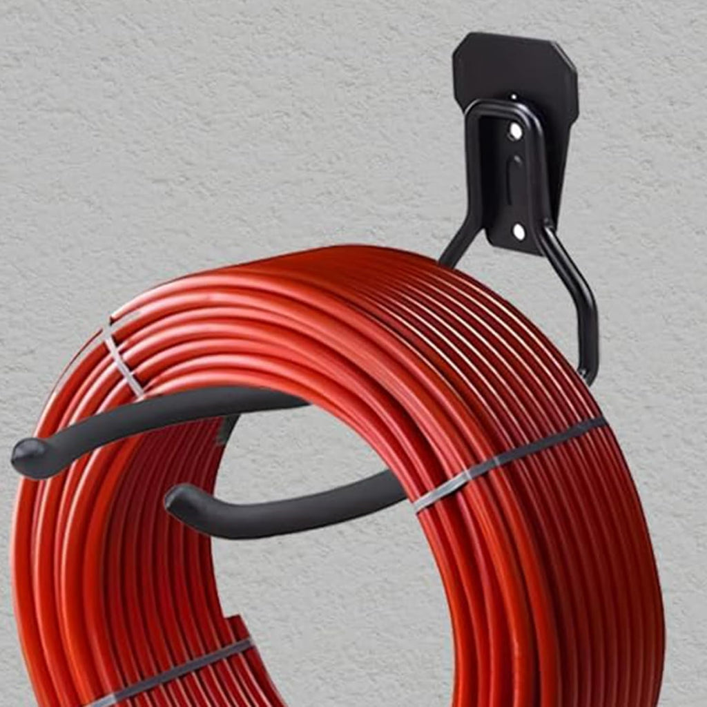  Generisch Crochet De Rangement Pour Garage - Noir - Protection Contre La Rouille - Pour Jardin, économie D'espace - Solution De Suspension Multifonction Pour Garage, Jardin, Abri De Jardin