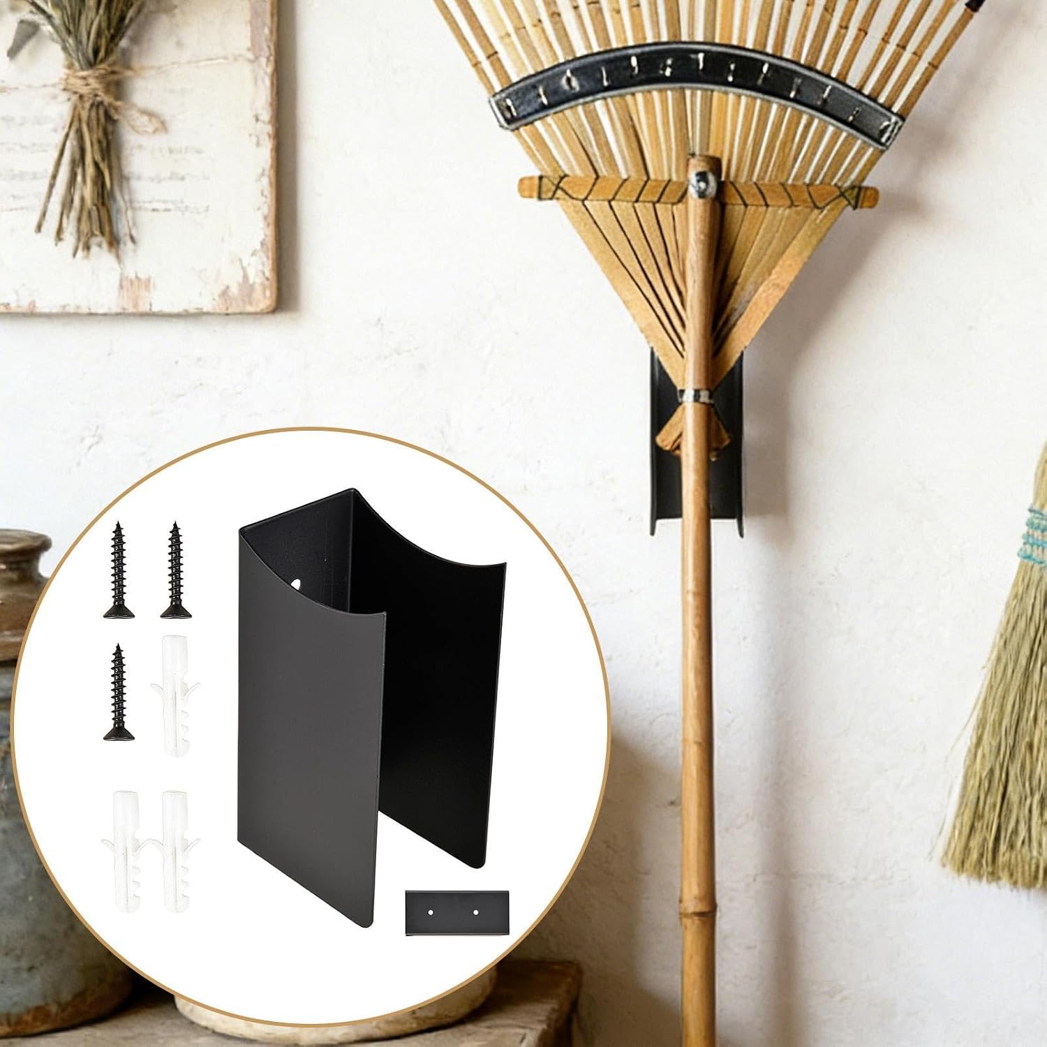  Organisateur D'outils De Garage Mural | Lot De 2 En Acier, Fixation Murale Antidérapante - Rangement D'atelier Garage - Pour Maison Sous-sol Atelier Jardin Pelouse Cour Extérieur Camping-car Camion