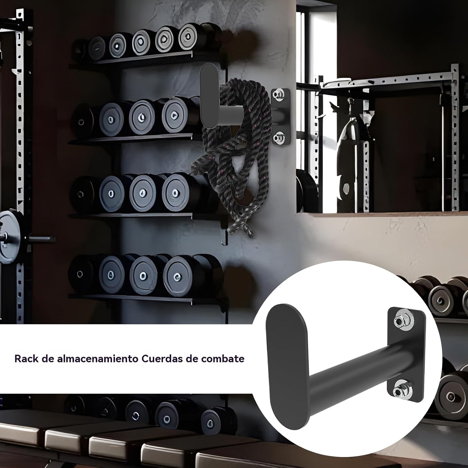  Garage Wall Hangers, Heavy-Duty Storage Hooks, Jump Rope Organizer Rack With Screws, Space-Saving Utility Holder For Gym, Garages, Home, Workshop, Basement, Utility Room, Shed