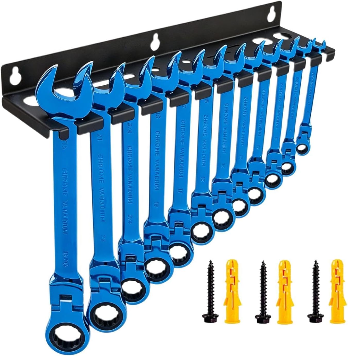  Range-Clés,Stockage D'Outils Grande Capacité,Organiseur D'angle à Suspendre Pour Outils | Pour Tournevis Hexagonaux Cliquet Cutter Ciseaux Maison Garage Atelier Espace Travail Coin