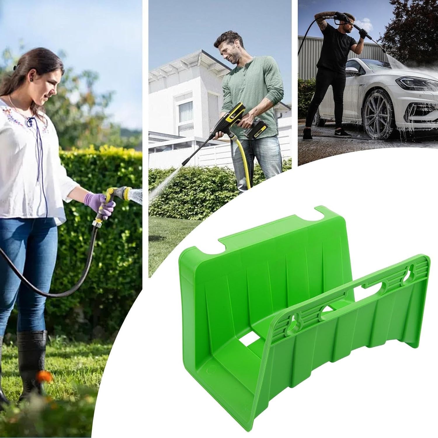  Support Pour Tuyau D'Arrosage,Support Mural Robuste | Rangement Extérieur Pour Tuyau,Pour Tube, Buse, Terrasse, Rampe, Clôture, Maison, Piscine, Camping-Car, Balcon, Garage, Marine, Tracteur