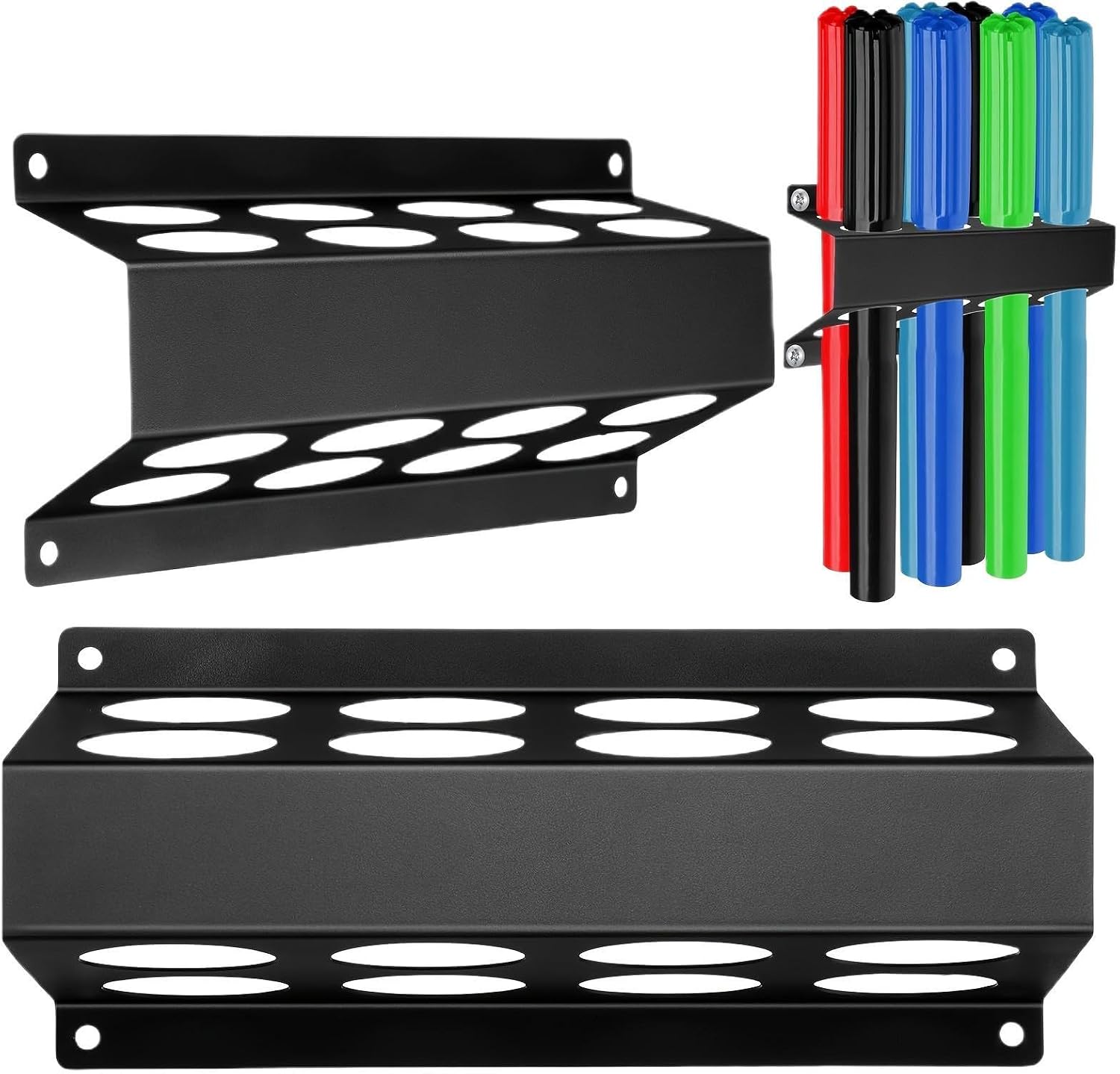 GENERIC Support De Tubes De Rangement Pour Tiges De Soudage | 8 Emplacements | Support Mural En Fer | Support De Tige De Soudage TIG – Pour Le Travail à La Maison, L'artisanat, La Réparation, L'assemblage, Le