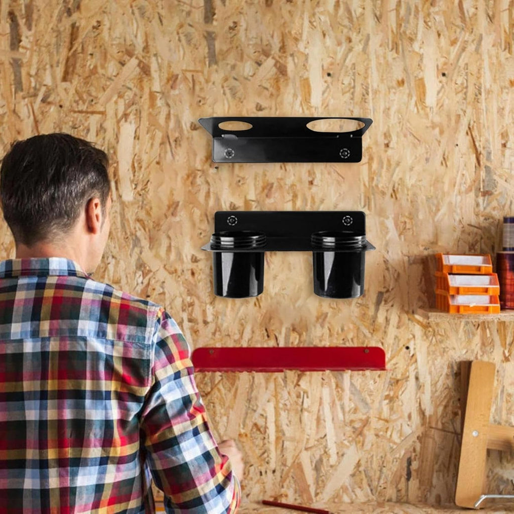 GENERIC Support D'entonnoir à Huile – 25 X 16 Cm – Support Mural Pour Entonnoirs à Huile, Camping, Abri De Jardin, Remorque, Maison, Cuisine, Salle De Pause, Garage, Gain De Place Et Pratique
