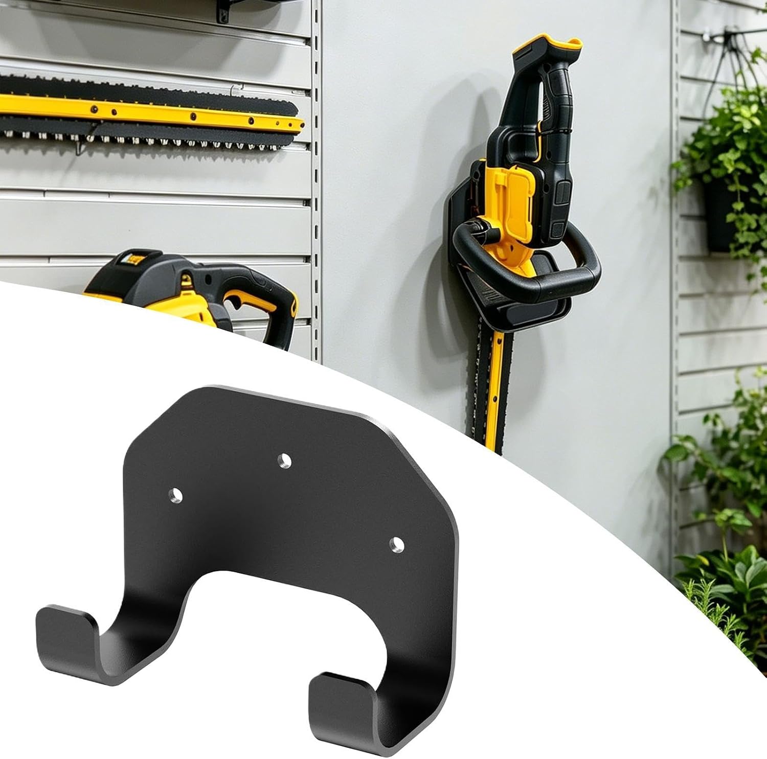  Générique Râtelier Mural Pour Taille-bordure | Organisateur Montage Outils | Cintre De Garage Pour Taille-bordure à Fil | Pour Garage Atelier Abri De Jardin Grange Sous-Sol Pelouse