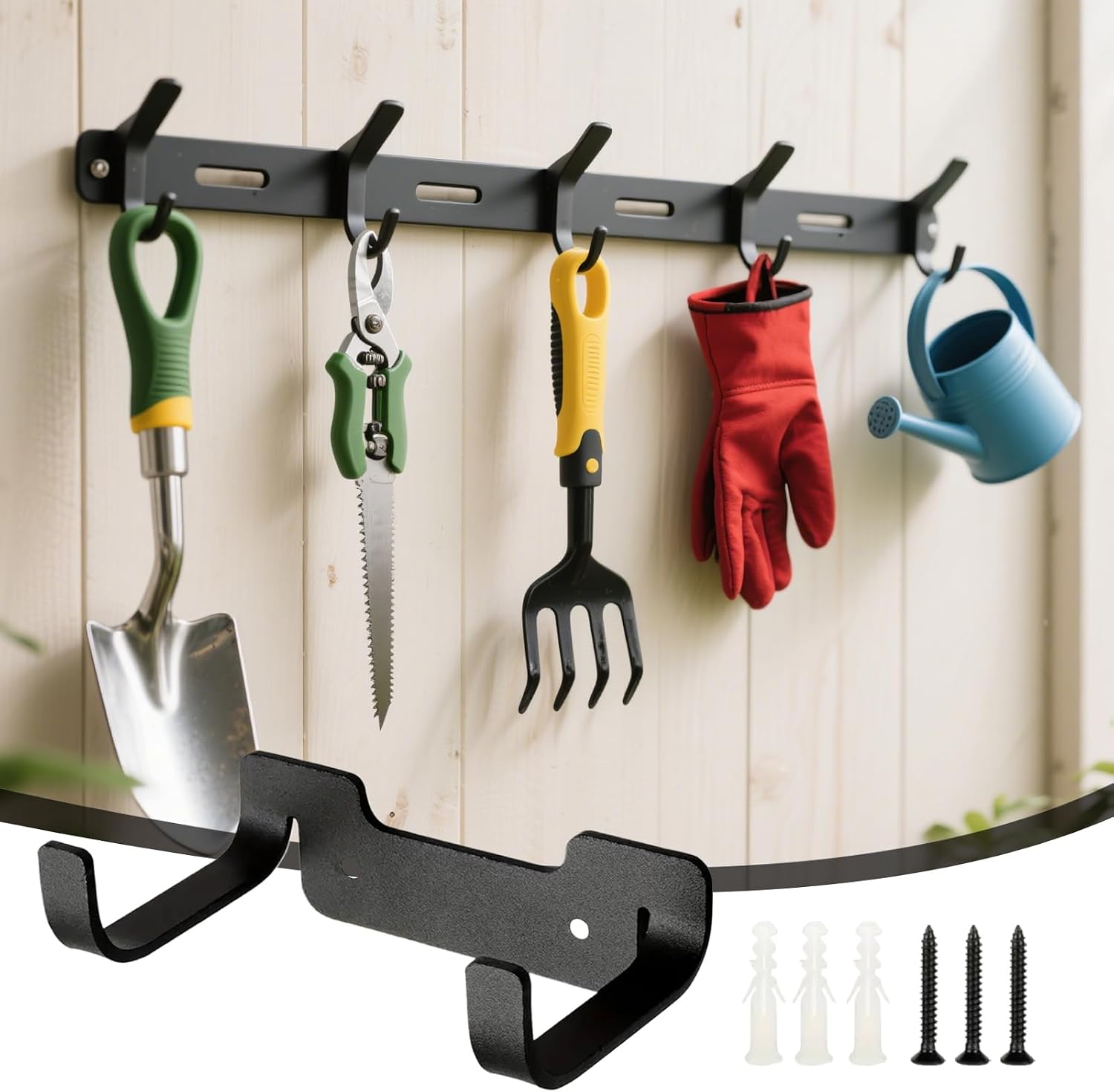  Generisch Crochet De Suspension Pour Mur De Garage, Porte-visseuse électrique, Crochets Peu Encombrants Pour Mur, Buanderie, Garage, Atelier, Cuisine, Cave, Jardin, Abri De Jardin, Garde-manger