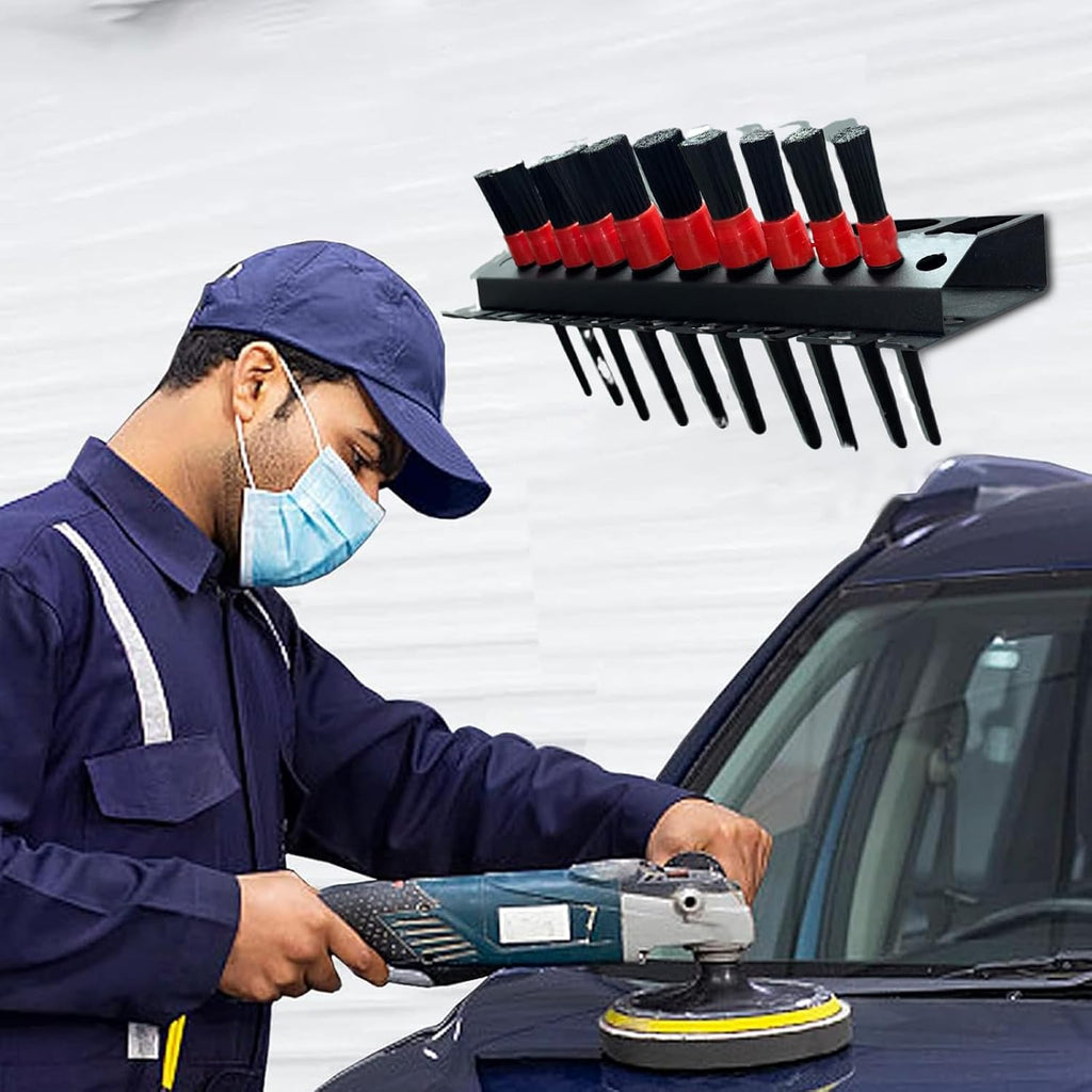  Support Mural Pour Flacons Pulvérisateurs, étagère De Rangement Pour Détails Automobiles, Support Pour Outils De Nettoyage, Brosse Et Accessoires, Unité D'affichage Multi-emplacements, Pour