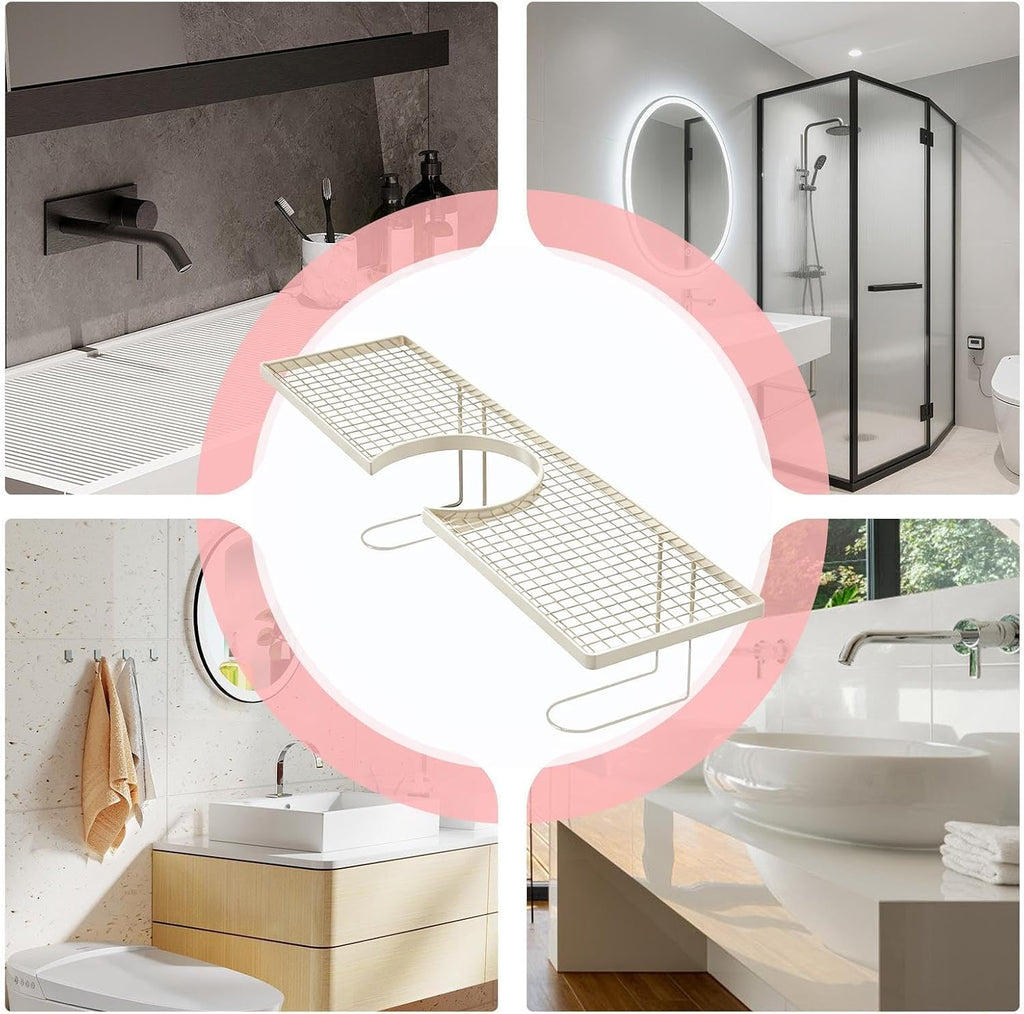 GENERIC Organiseur D'évier En Métal Pour Cuisine, étagère Au-dessus De L'évier, Pour Comptoir, Lavabo, Appartement, Dortoir, Salle De Bain, Hôtel, Restaurant, Toilettes