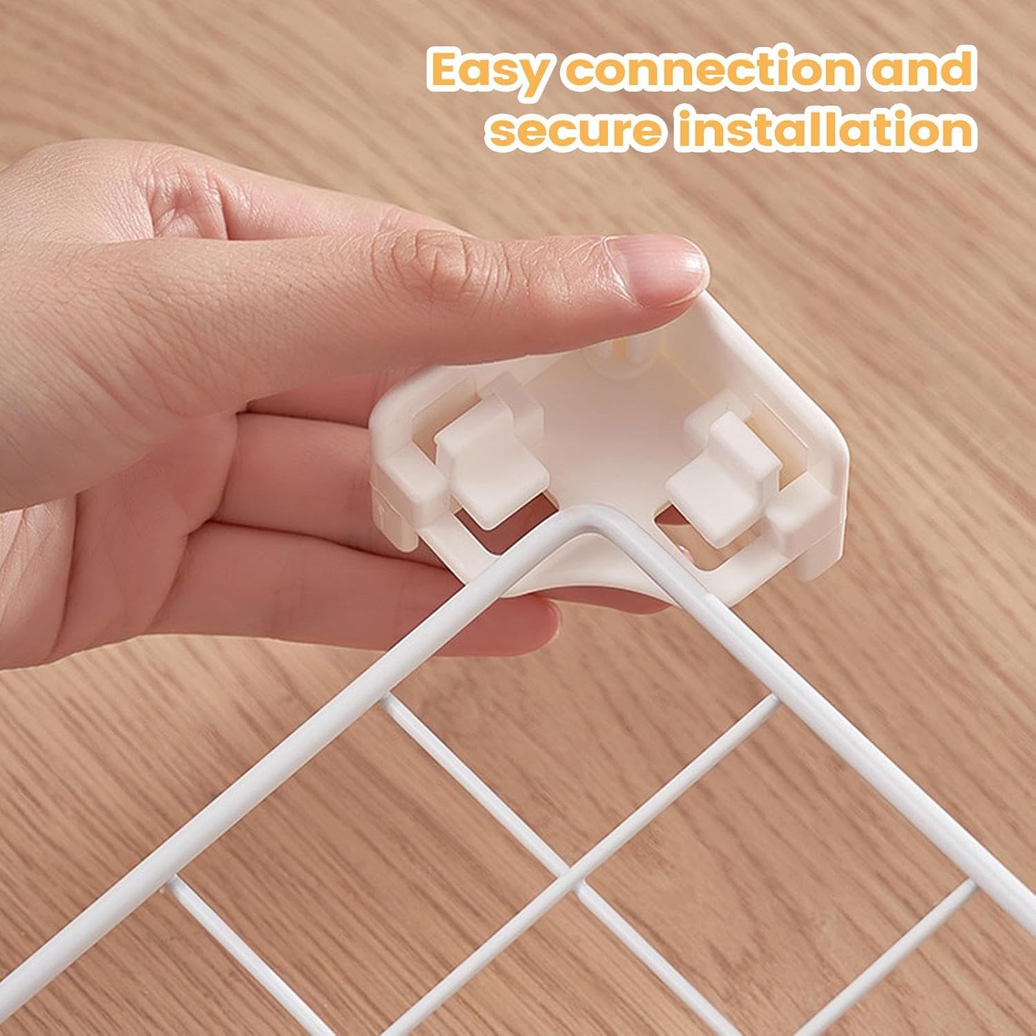  Connecteurs De Grille De Cage,Multifonction Fixation Serrée - Connecteurs De Rangement Pour Cubes En Fil | Pour Salon Maison Dortoir Appartement Chambre Boîte À Caisse Pour Animaux
