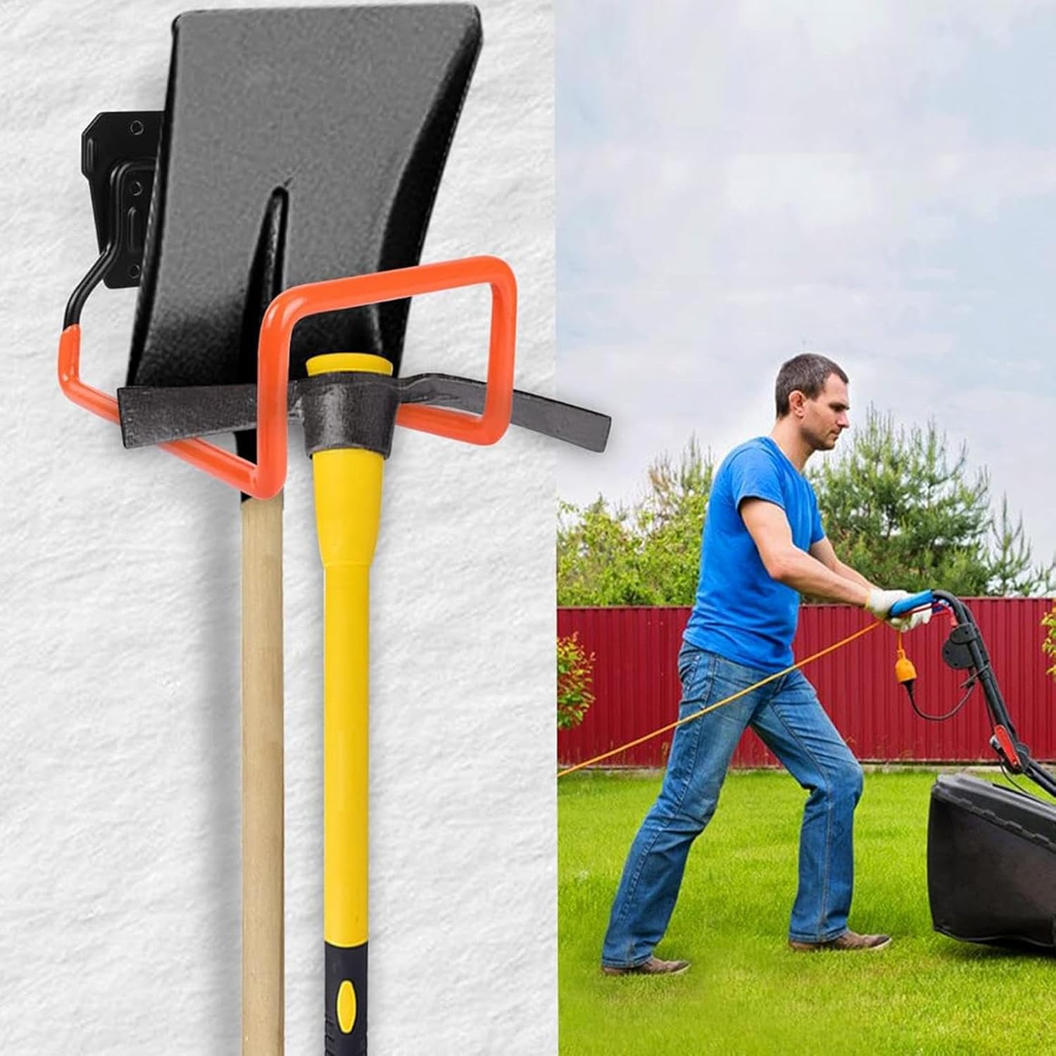  Crochets De Garage Très Robustes Et Pratiques | Crochets Muraux Robustes Pour Outils, Utilitaires Pour Jardin Et Pelouse - Pour Atelier Arrière-Cour Abri Sous-Sol Jardin Câble Tuyau Balai Éche