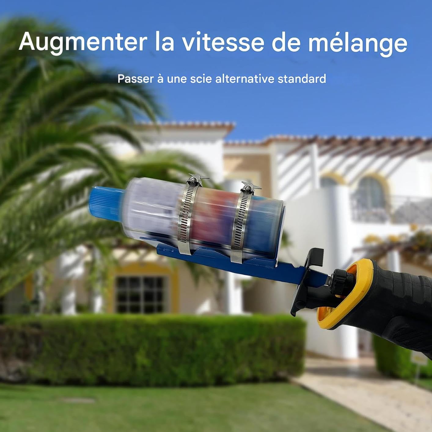  Générique Secoueur Bombes Aérosol - Acier Inoxydable Ceintures Double Fixation - Mélangeur De Bombes De Peinture - Pour Sauces, Intérieur, Garage, Maison, Appartement, Bureaux, Commercial