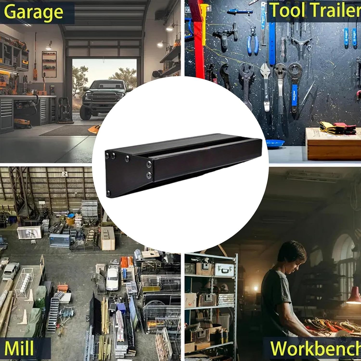  Organisateur D'Outils De Garage Pour Fixation Murale | Rangeur Organisateur Garage En Acier - Support De Stockage Pour Marteau à Usage Intensif Conçu Pour Les Pinces, Les Clés, L'atelier, La Maison Et