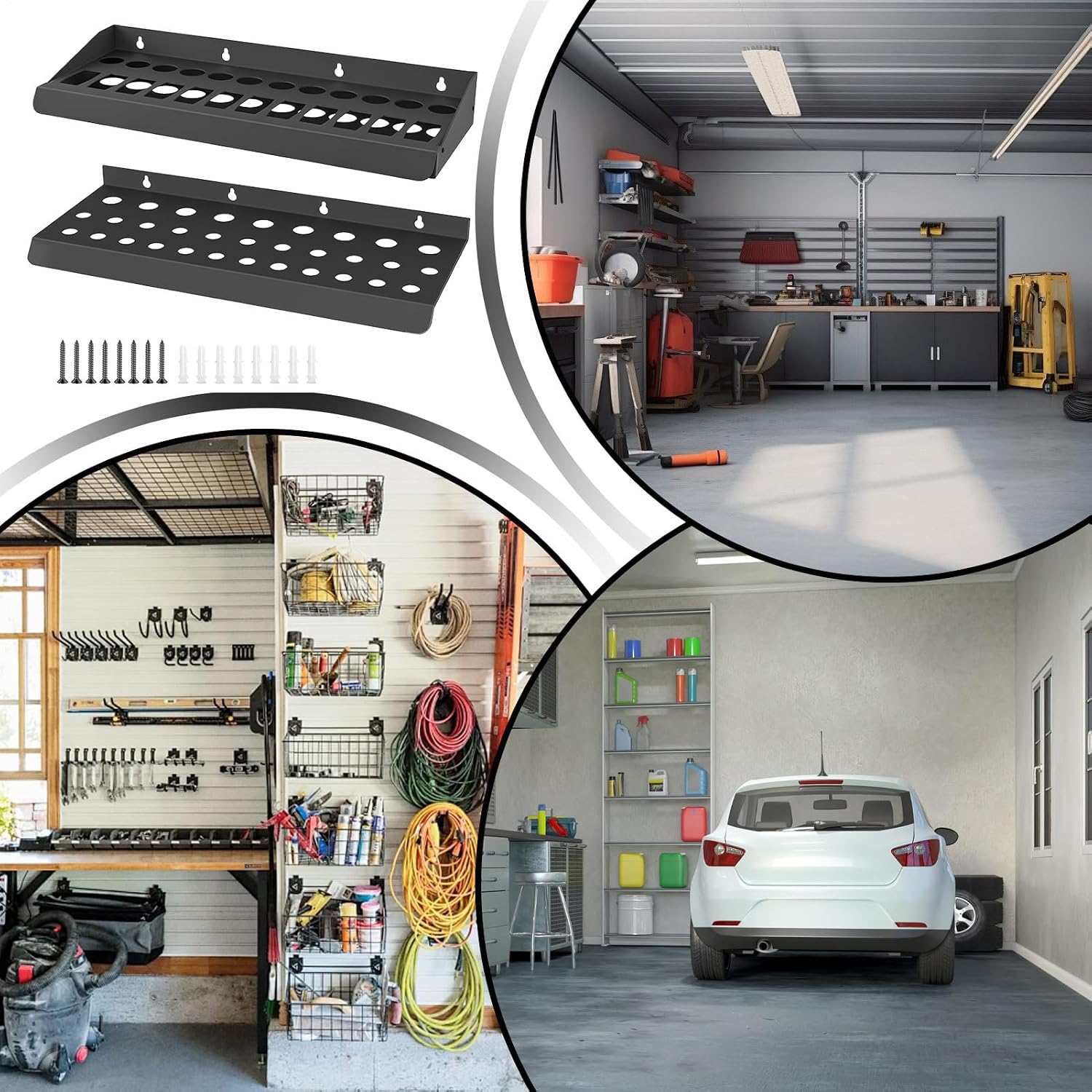  Organiseur De Tournevis | Rangement Mural Robuste Pour Tournevis | Organiseur D'outils Multifonction Pour Garage, Salon, Maison, Atelier, Dortoir