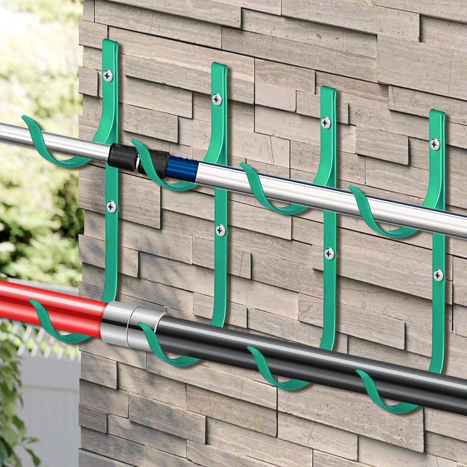 Générique Support Perche Piscine | Robuste En D'Aluminium - Crochet De Clôture Pour Tuyau De Piscine,Pour Mur, Rambarde, Épuisettes, Brosses, Outils, Accessoires, Perches Télescopiques, Tuyaux