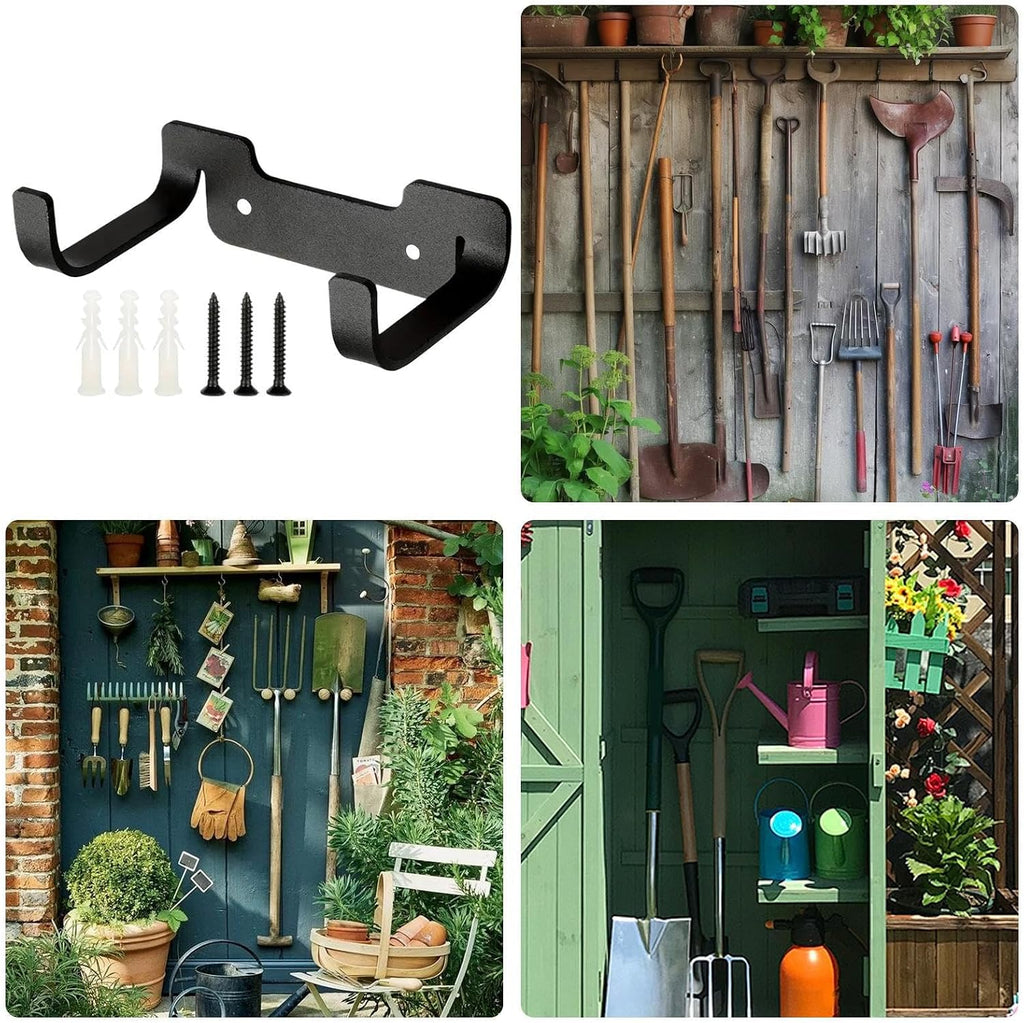  Générique Crochets De Garage,Porte-Outils D'Extérieur Pratique - Gain De Place Pour Mur Buanderie Atelier Cuisine Cave Jardin Maison