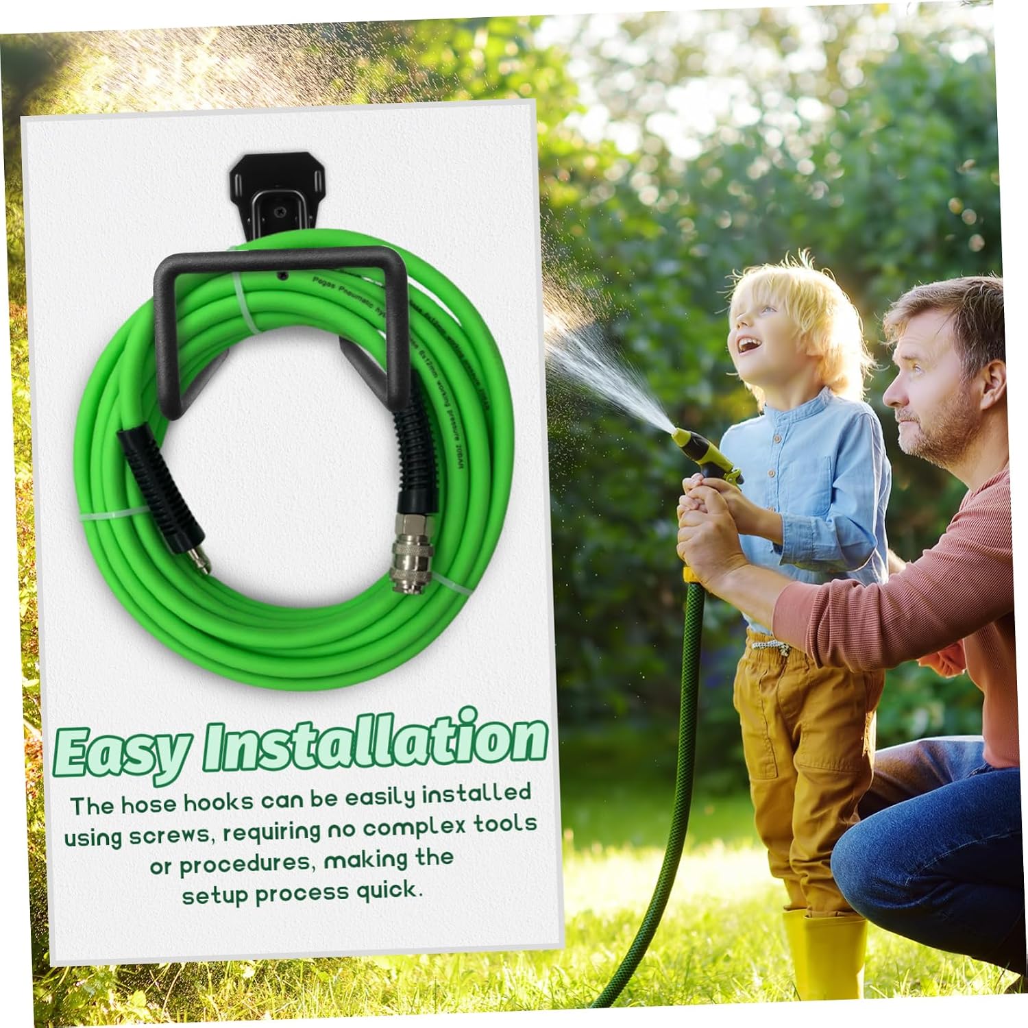  BESTonZON Support Mural De Rangement Pour Tuyaux Arrosage Et Outils Utilitaires Pour Garage Et Jardin Organisation Et Économisante