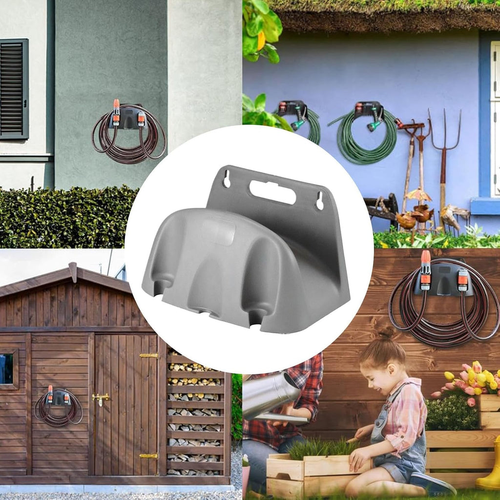 GENERIC Support Mural Pour Tuyau D'eau Robuste | Support Mural Pour Tuyau D'eau | Pour Maison, Garage, Sous-sol, Buanderie, Extérieur, Cour, Terrasse