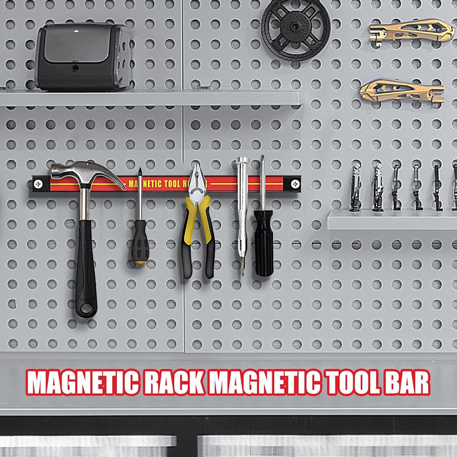  Bande Magnétique Pour Outils | Porte-outils Mural De Grande Capacité | Organiseur D'outils Peu Encombrant Pour Atelier, Atelier De Réparation Automobile, Maison
